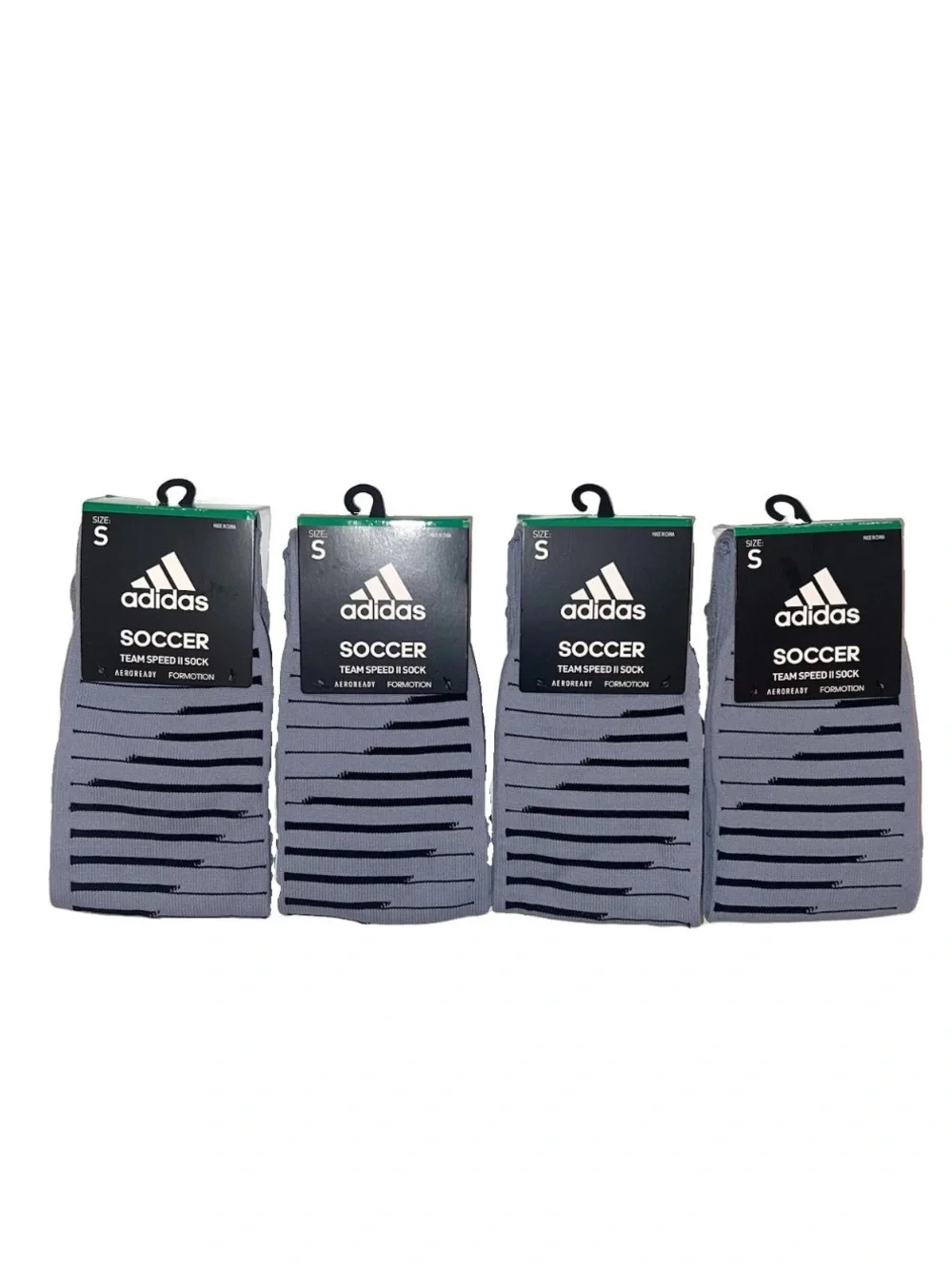 Adidas NEW Kids Youth LOT OF 4 Soccer Team Speed II Socks Sz S